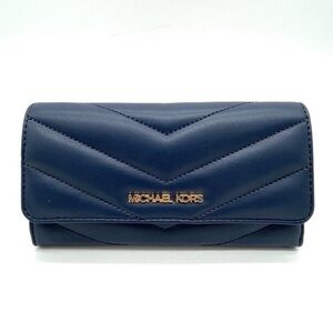 Michael Kors Large Trifold Wallet Navy Blue
INWT
(NWT)